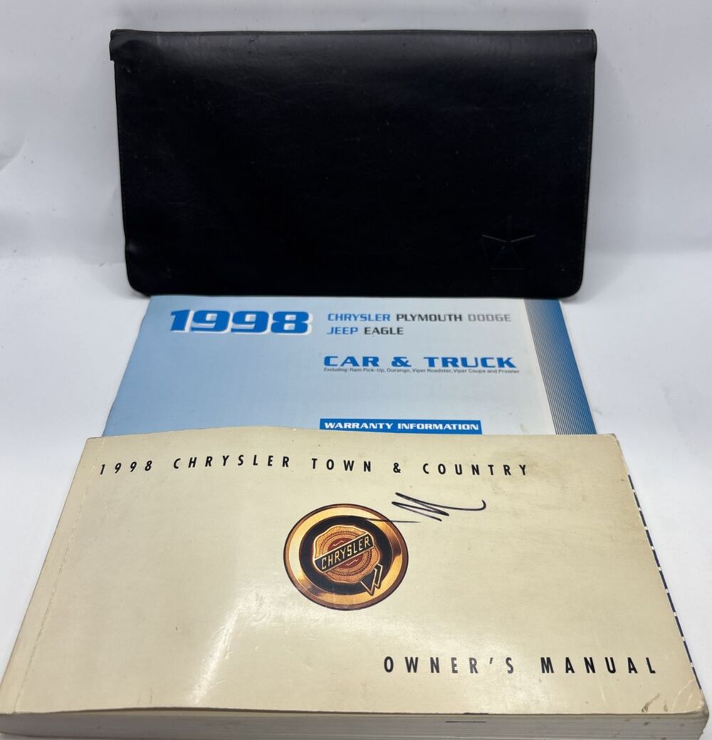 1998 Chrysler Town & Country Owner's Manual Bundle W/case